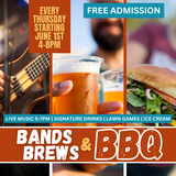 Bands, Brews, & BBQ June July August